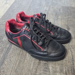Gucci Black and Red Men's Sneakers